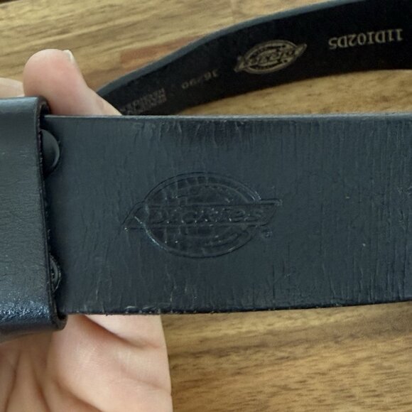 Genuine Dickies Mens 36/90 Leather Work Belt with Large Metal Buckle G2 Expert - Picture 3 of 14